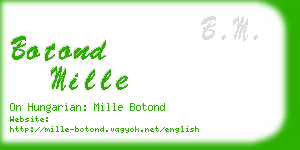 botond mille business card